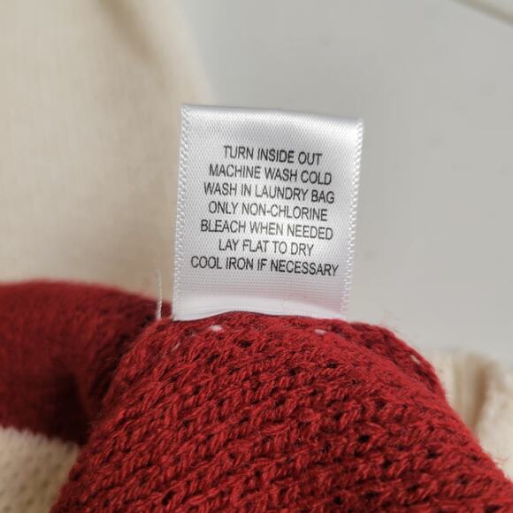 Budweiser x Pacsun Sweater Medium Red Crewneck Pullover Embroidered Oversized - Picture 9 of 9